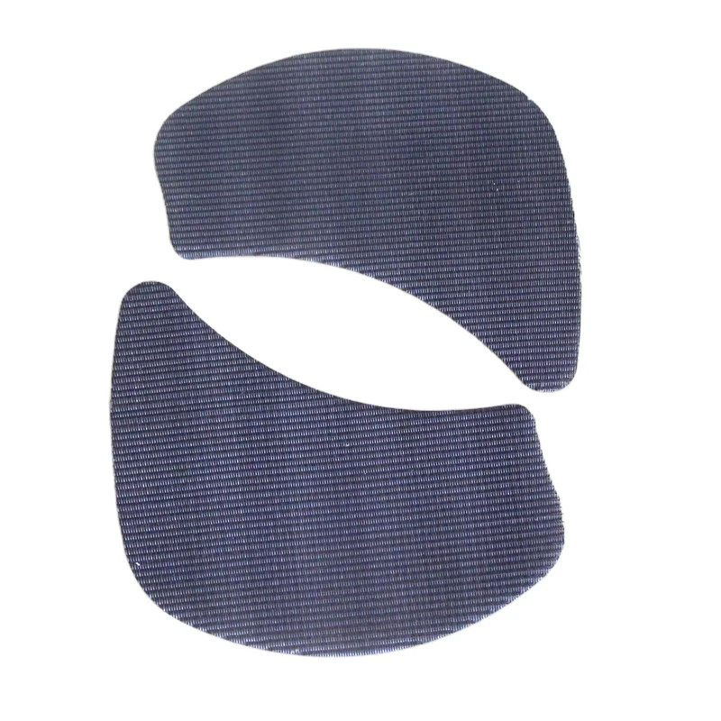 Custom design 304 316 stainless steel wire mesh filter disc extruder screen in kidney shape