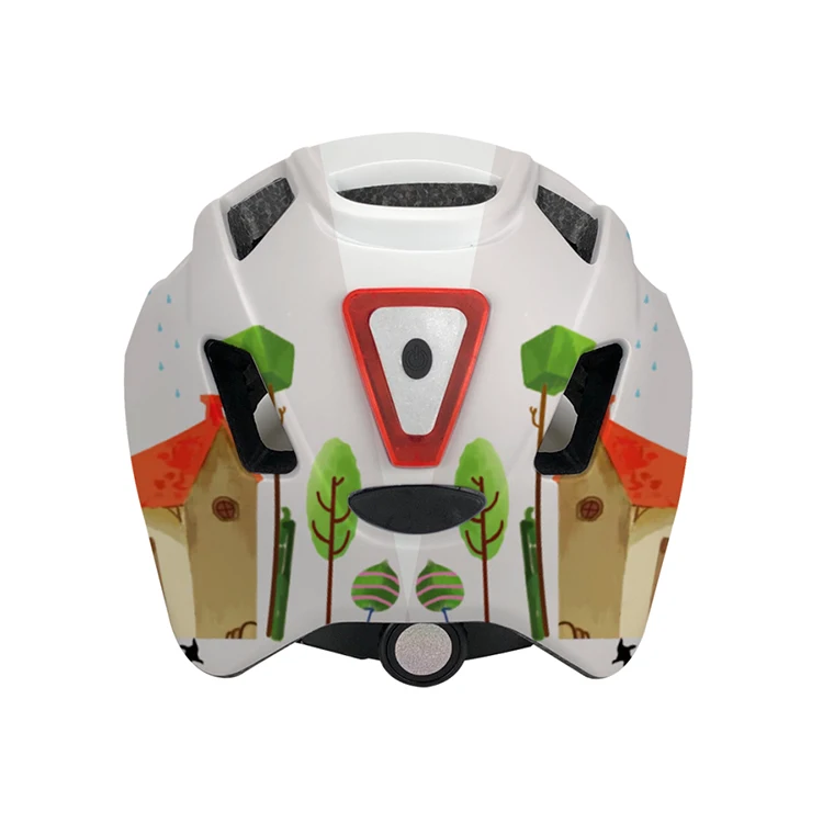 CPSC CE OEM Custom Kids Bike Scooter Bicycle Helmet With Rear Tail Warning LED Light for Child Boy Girl Toddler Street Cycling