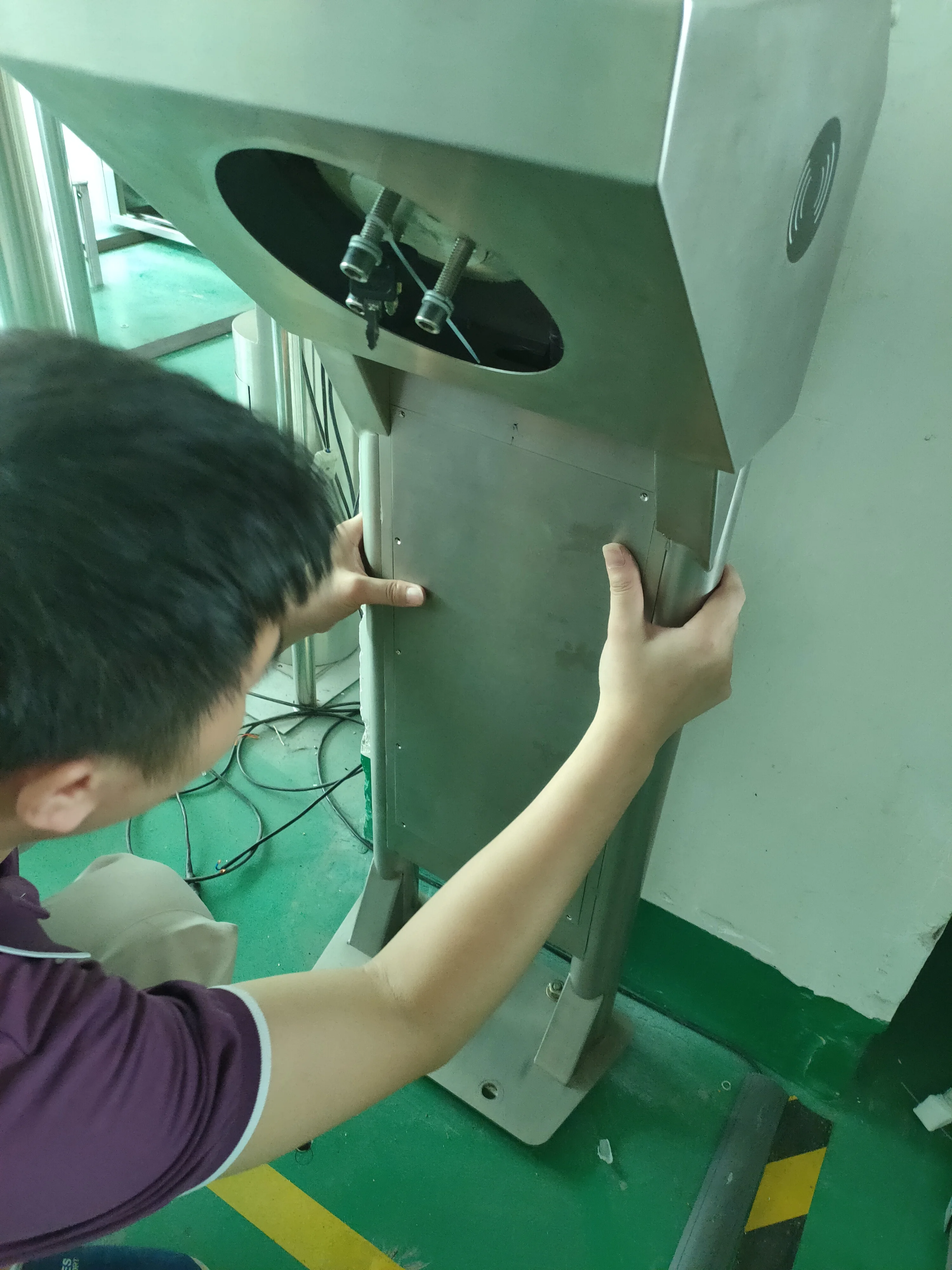 
Fitness Gym Entrance Slim Tripod Turnstiles Biometric Facial and Button Control Security Turnstiles 