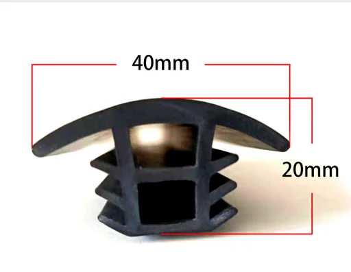 EPDM solar panels profiles waterproof  t shaped slot plug photovoltaic rubber PV seal strips