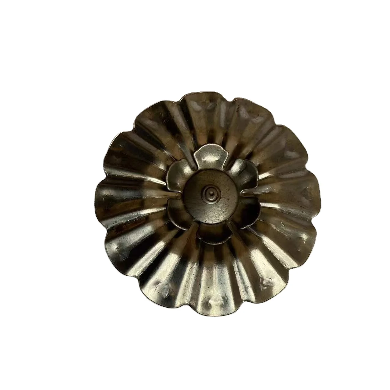 Заводская поставка кованого железа садовый настенный забор из цветы и листья