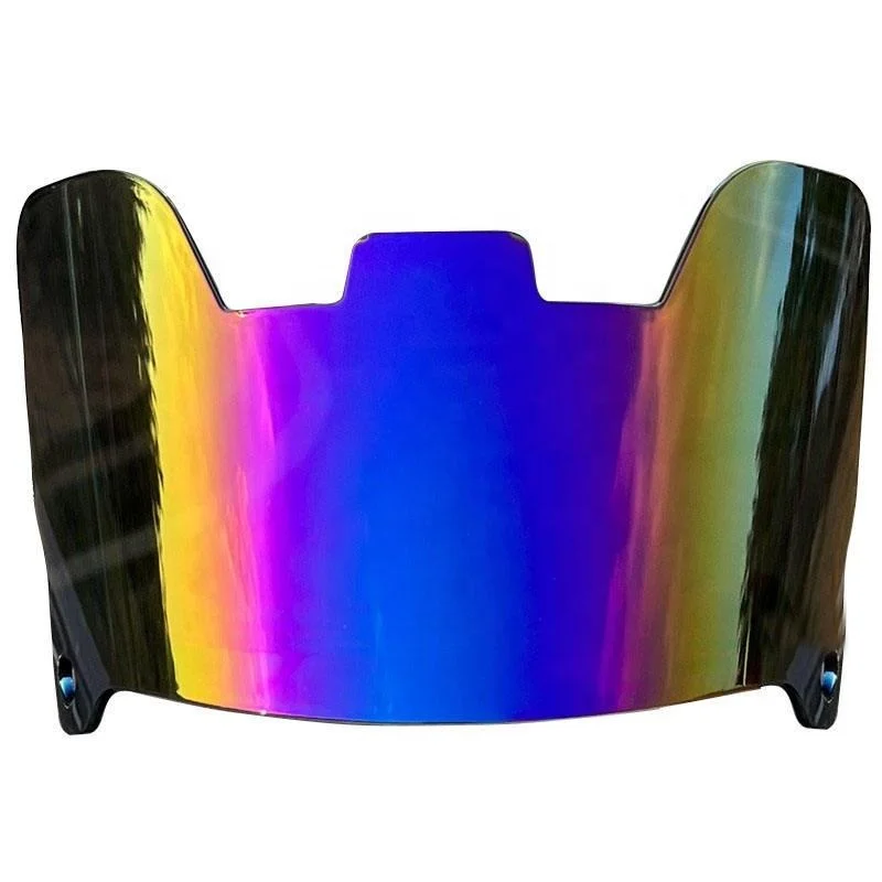 HUACHEN Universal American Football Visor for Youth and Adult Football Helmet Fantasy Rainbow Rugby Eye Shield Visors