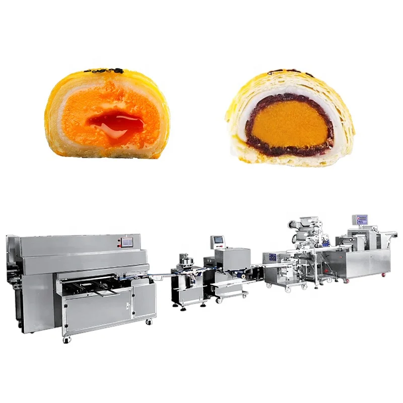 Bakenati Hot Sell BNT-209 Automatic Salted Egg Pastry Making Machine Industrial Egg Yolk Puff Pastry Production Line
