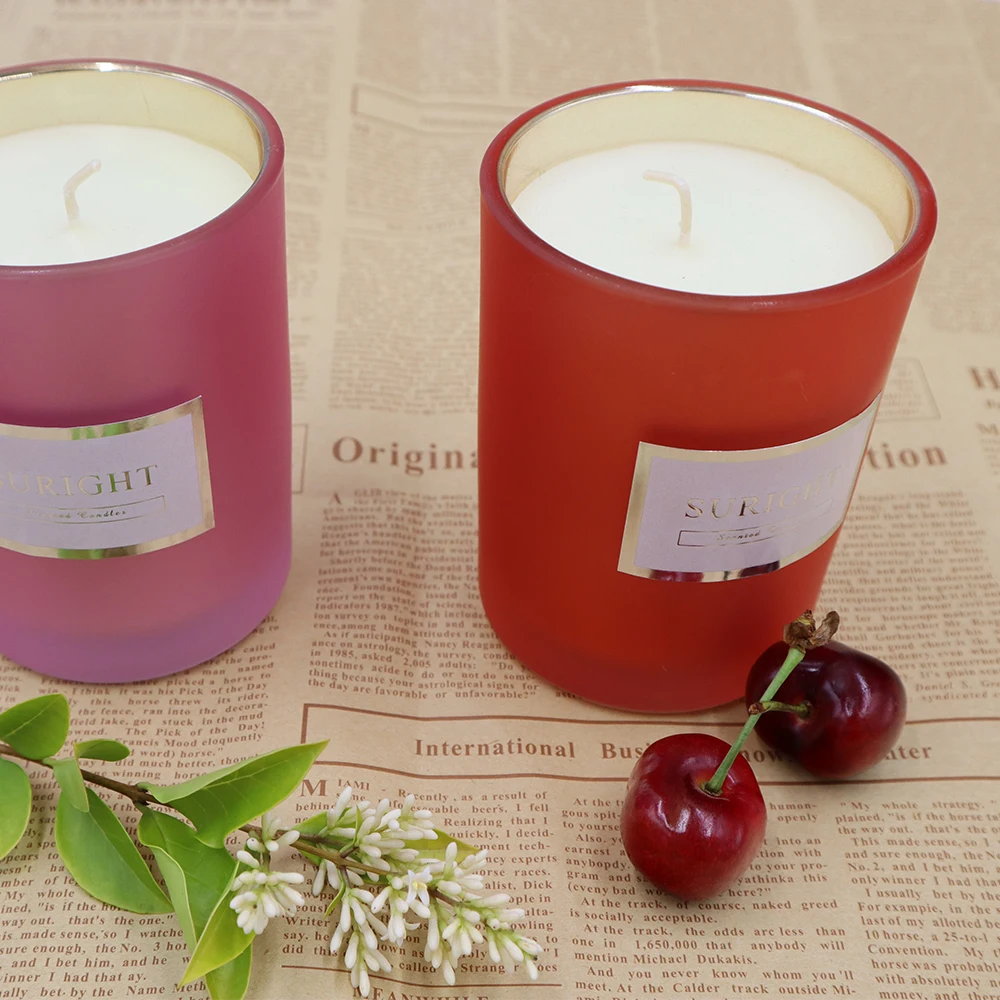 Wholesale New Design Popular Luxury Soy Wax Private Label Custom Scented Glass Jars Vegan Candles For Home