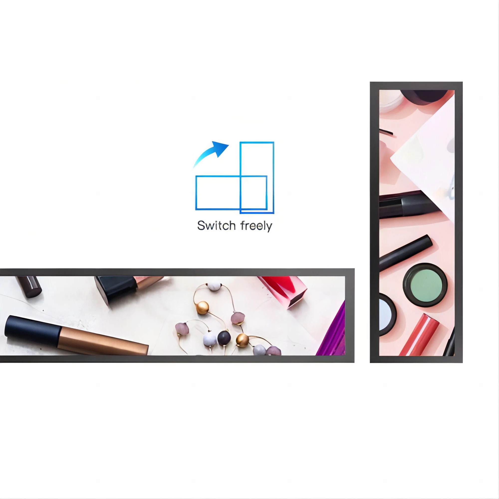 Digital Shelf Edge Advertising LCD Signage Wide Touch Screen Display Panel for Elevator Use