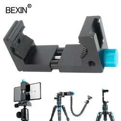 BEXIN Universal Aluminum Alloy Multifunctional Phone Holder Desktop Phone Clip for Smartphone Clip