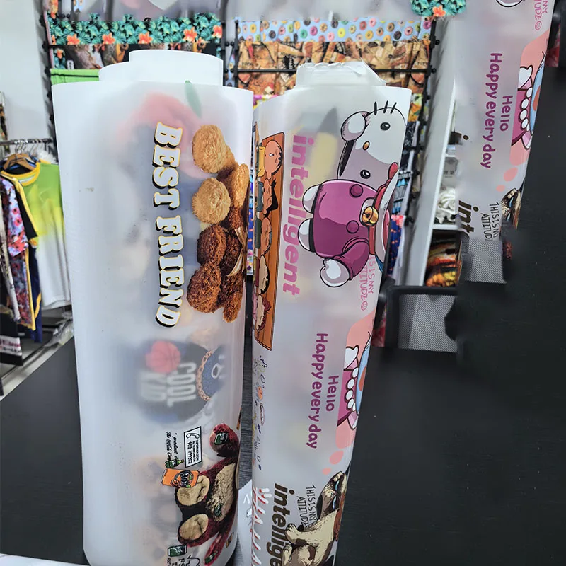 MOREINK Luminous dtf film roll 60cm A3 sheet cutter A4 hot peel PET film dtf  roll for dtf printer heat transfer printing