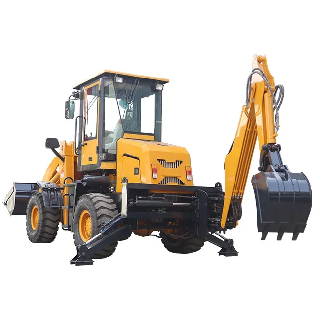 Hot Sale Diesel Mini Backhoe Loader 4*4 Customized Small Micro Backhoe Loaders from China for farms