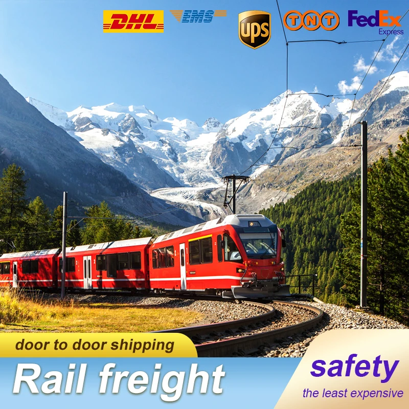 Cheapest ddp door to door train transport railway freight forwarder shipping to russia europe russia uk spain germany italy