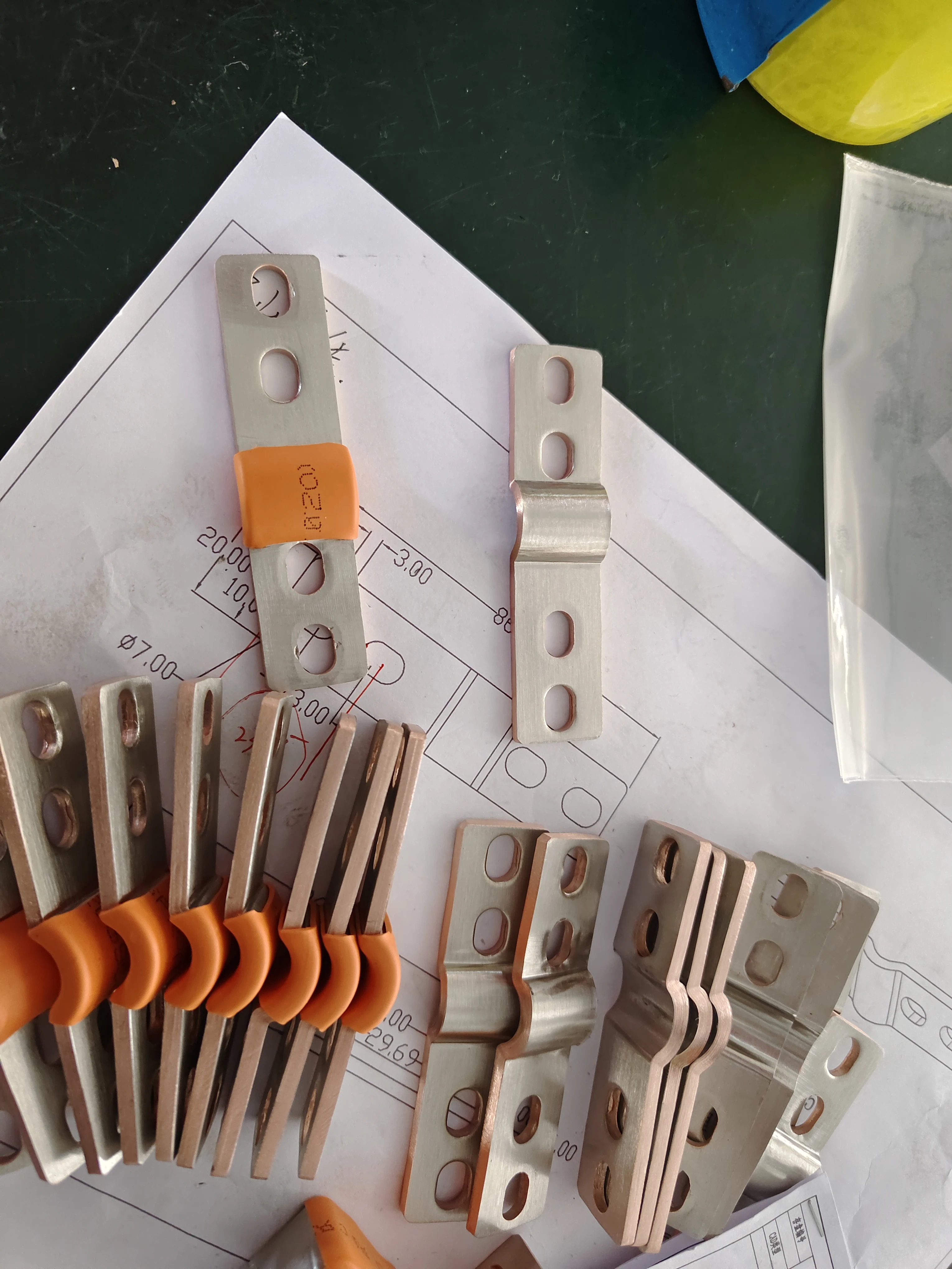 China Manufacturer Flexible copper Hard busbar automotive battery pack bus bar