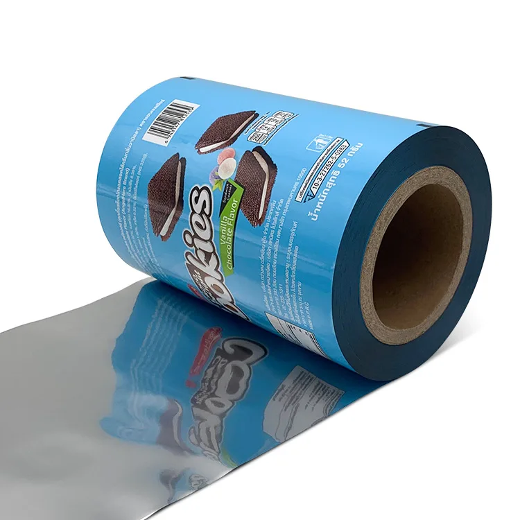 Factory OEM Customized Printed Snack Candy Sachet Packaging Roll For Auto Packing Stretch Plastic Bopp Lamination Plastic Film