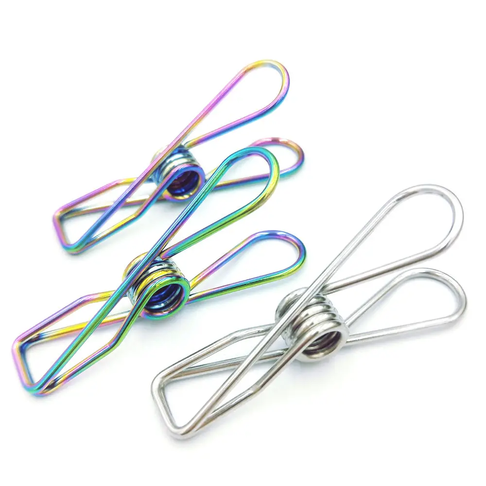 Multi-purpose Large Metal Clothes Pegs Stainless Steel Pins Clips Clamps for Sheets Socks