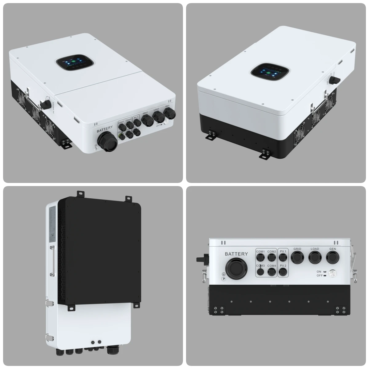 American IP65 12KW AC 48V DC Up To 6 Units Parallel Support BMS Split Phase srne ON Grid OFF Grid Solar Storage Hybrid Inverter