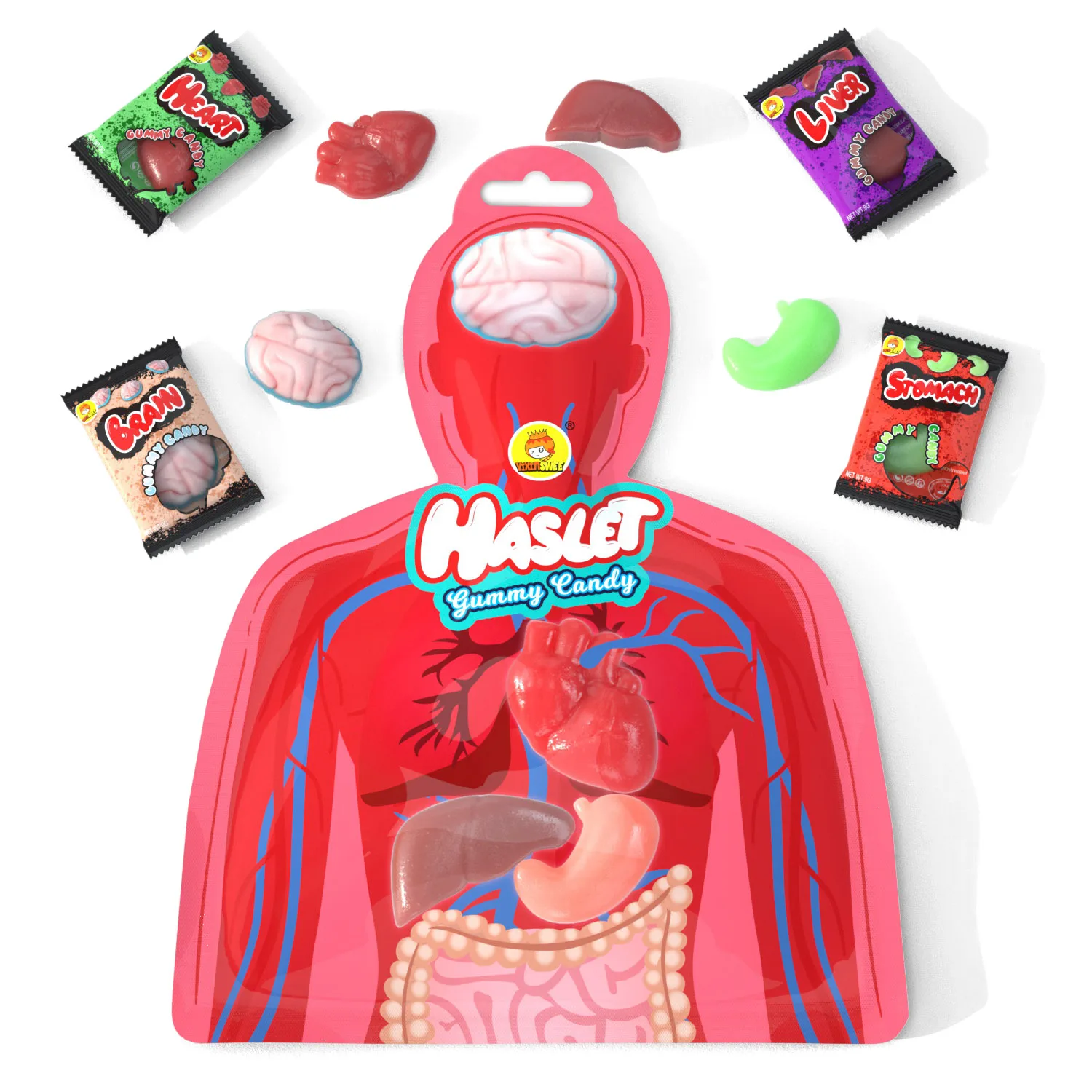 Супер viviga горячая распродажа Хэллоуин человек haslet gummy конфеты