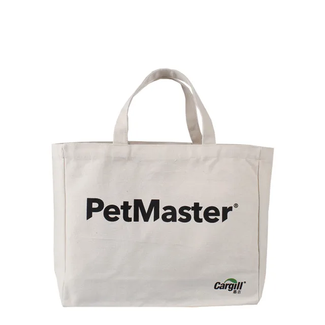 
Cheap Wholesale Heavy Duty Custom Print White 12oz Cotton Calico Canvas Shopping Beach Tote Cloth Bag 