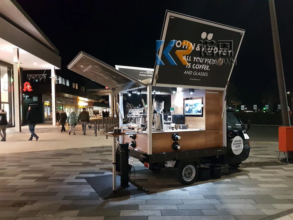 Уличный мобильный трехколесный мотоцикл электрическая трехколесная тележка для еды продажи автомобиль быстрой из нержавеющей стали