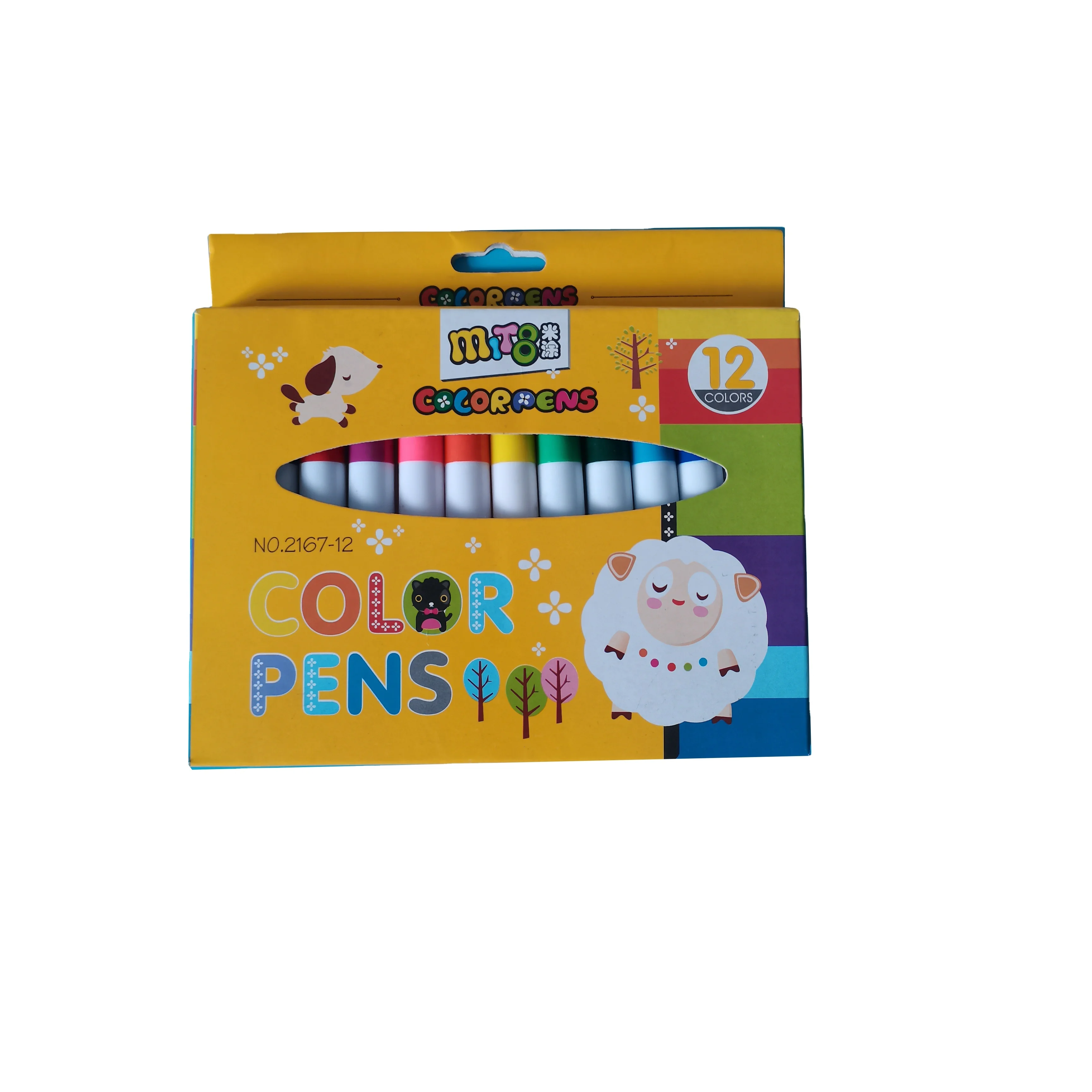 Skillful manufacture cheaper watercolor brush marker color pen for kids