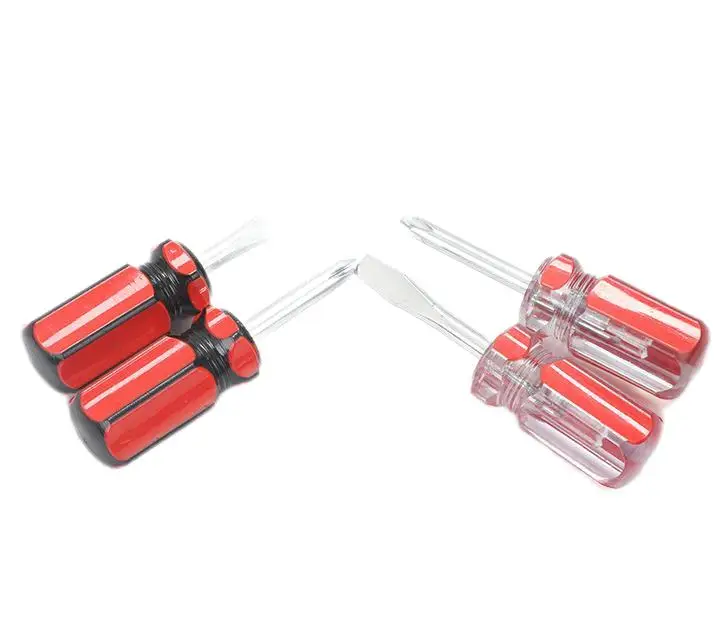 Mini Dual Function Short CR-V Cross Shaped Screw Driver Slotted Screwdriver Set Hand Tools kit