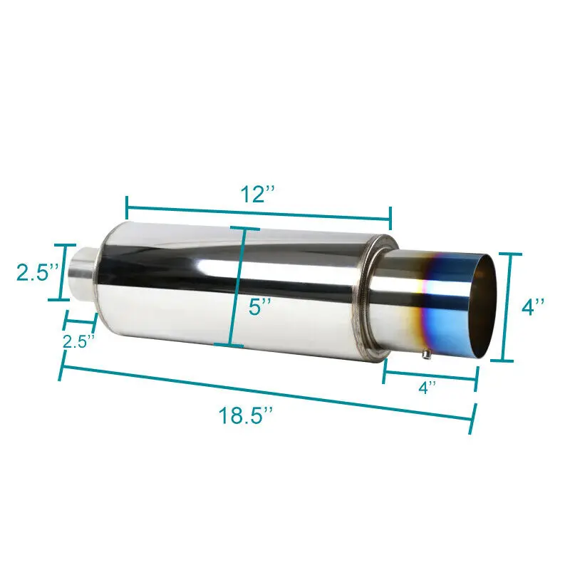 New Style High Quality Stainless Steel 304 Titanium Exhaust Muffler Tips for HKS