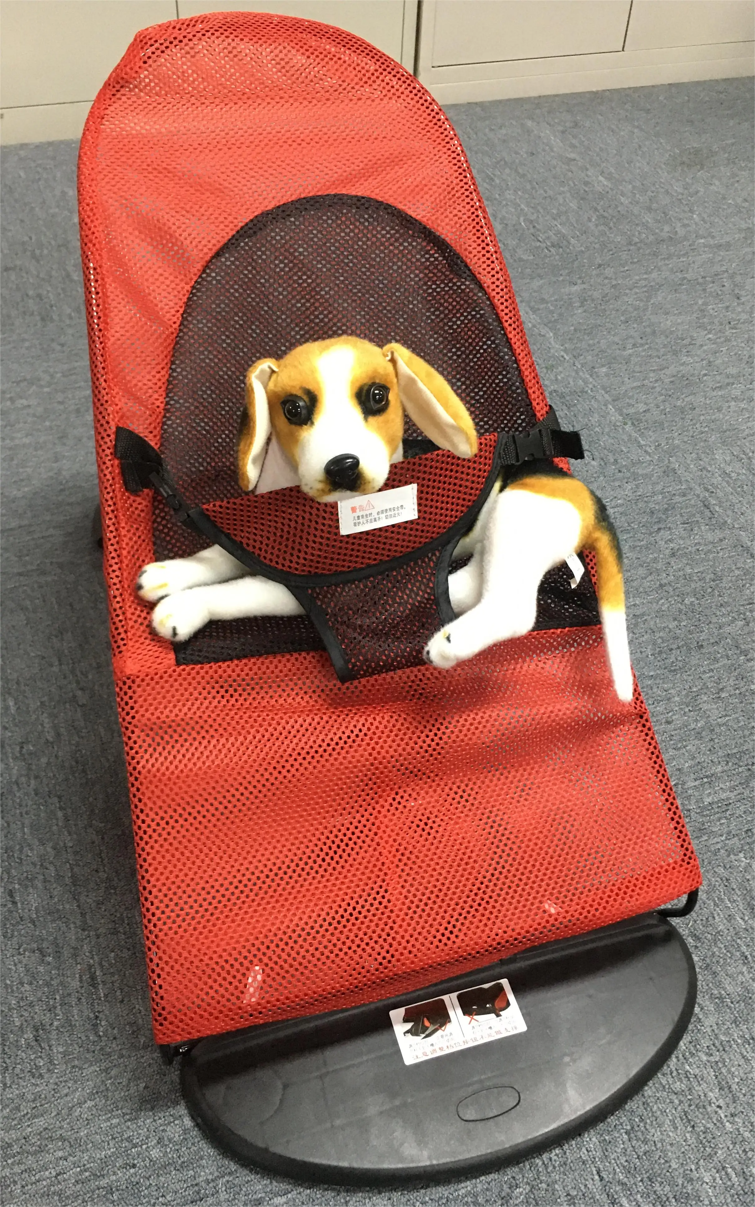Stylish Comfortable Adjustable Portable Folding Elevate Pet Bouncer Puppy Dog Rocking Sleep Bed Chair