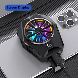 2022 Portable cooling gaming  wireless cell mobile phone cooler radiator fan fun cooler for phone