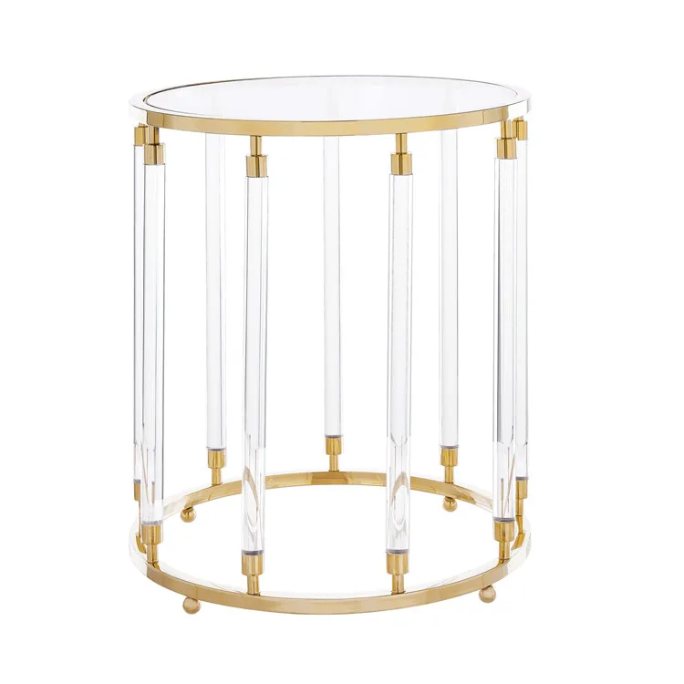 Акриловый современный журнальный столик, мебель для гостиниц. Индивидуальный журнальный столик, маленький круглый акриловый стол