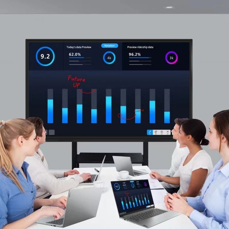 Astouch 86 Inch 4K Digital Signage Android 11Interactive Touch Screens for Schools Office  lcd  Screen Display Panel