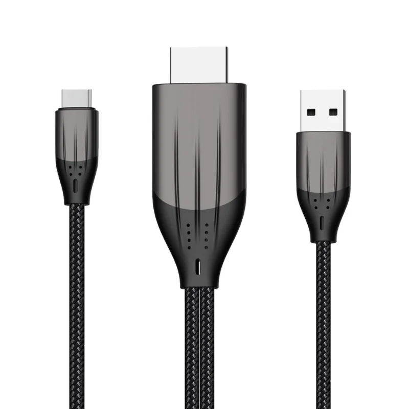 2 м 4K30HZ USB Type-C к HDMI-кабелю HDTV 1080P для macbook android