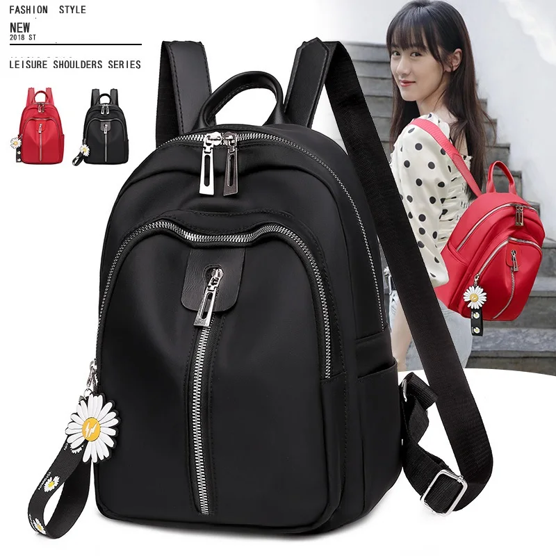 Fashion Simple Women Backpack Oxford Bag College Rucksack Water Resistant Business Travel Backpack Multipurpose Casual Backpack
