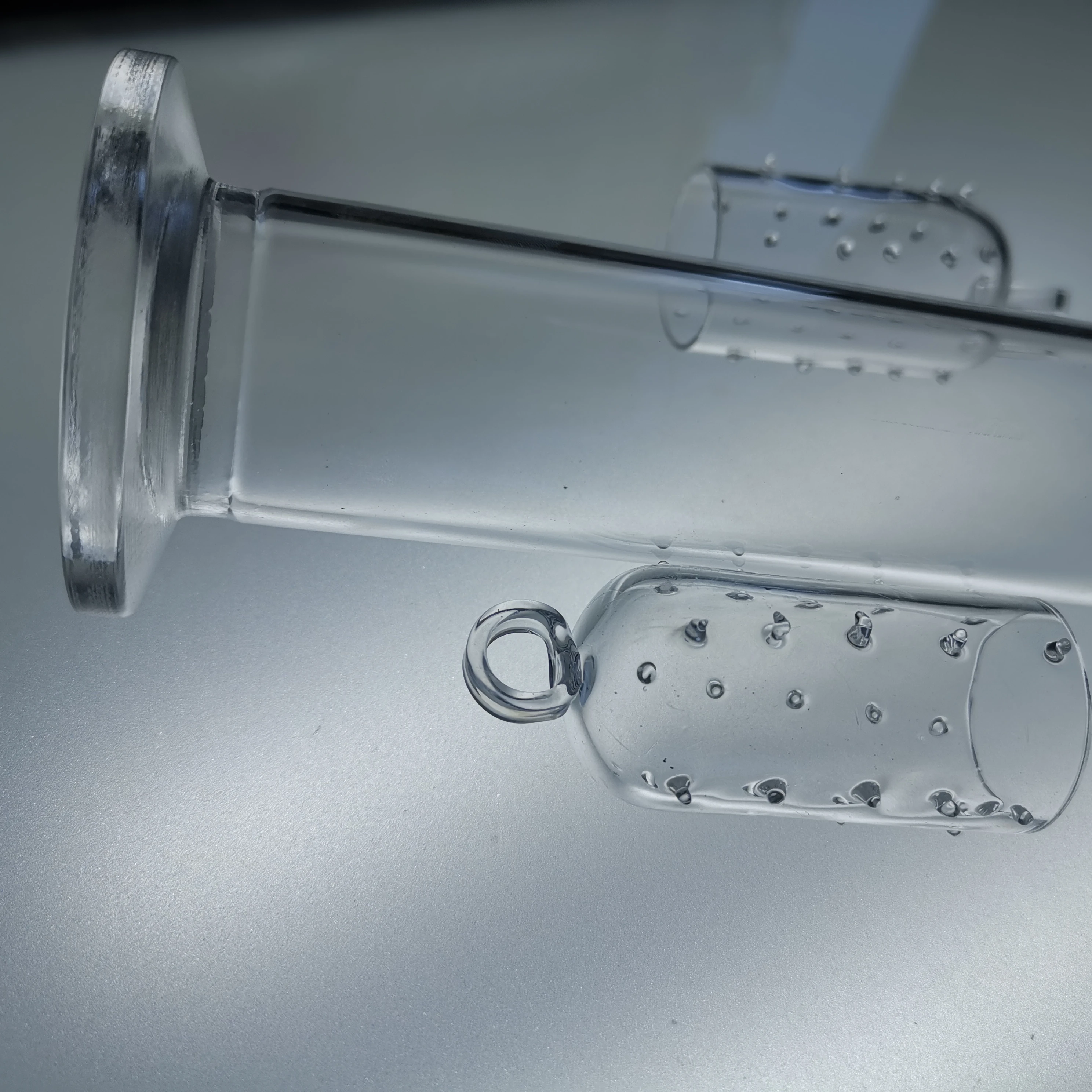 Customization High temperature resistant Quartz Ground joints Stirring Quartz sand core plates Graphene chemical reactor