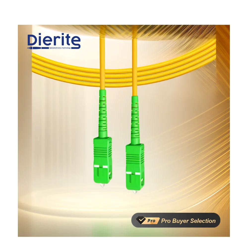 Dierite sc upc fast optical fiber connector patch cord flat cat6 0nan5m otdr single mode and multimode patch-cord Patch Cord