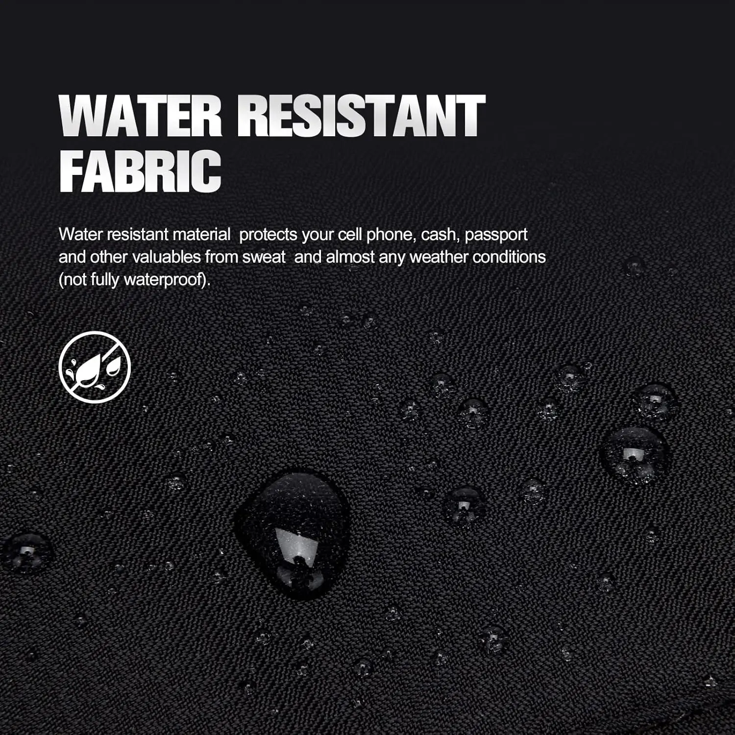 Custom Logo Slim Passport Holder RFID Blocking Travel Pouch Sports Running Waist Bag Travel Money Belt for Cash and Credit Cards