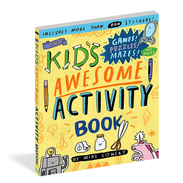 Hot sale competitive price kids road atlas books creative English paper back kids activity books