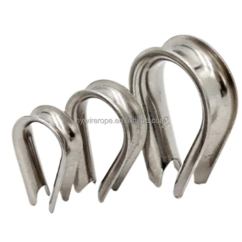 High quality stainless steel wire rope thimble hardware