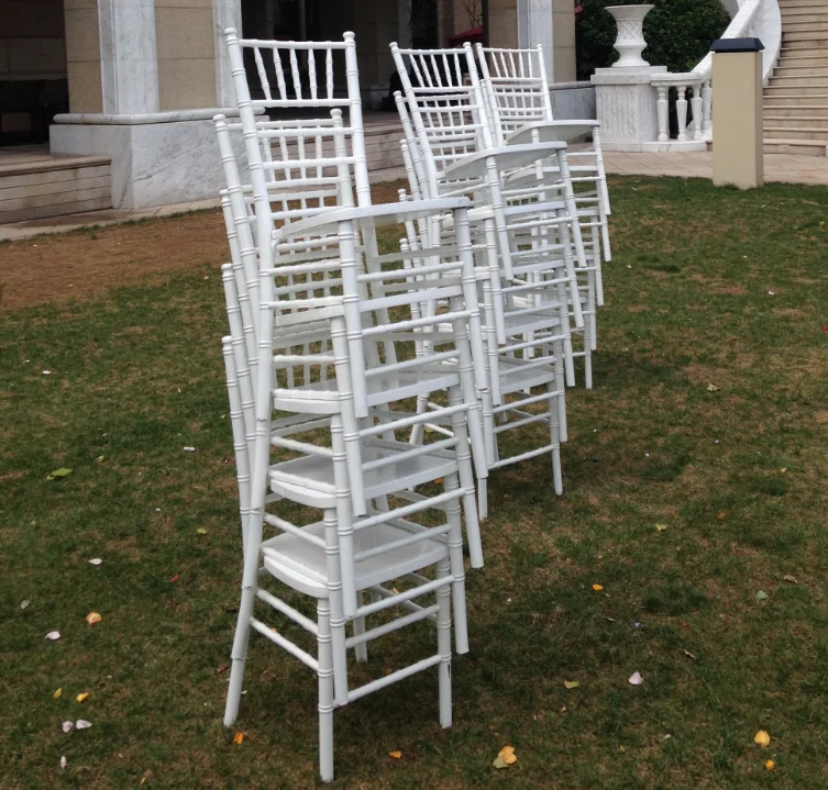 wholesale chiavari silla chairs White wood tiffany chiavari wedding hotel chair for banquet