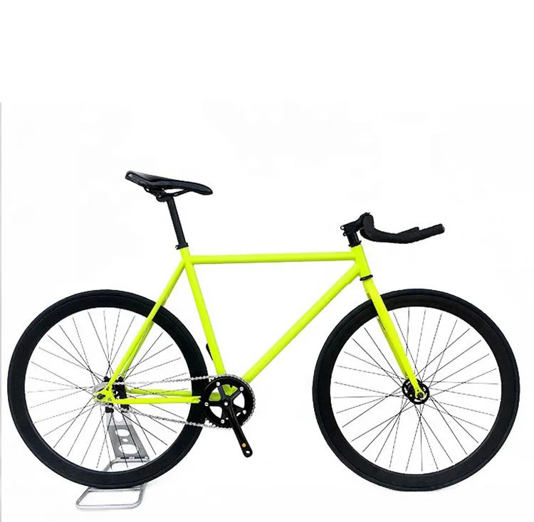 В наличии Односкоростной велосипед Fixie Hi-Ten стальной черный 700c фиксированный велосипед/гоночный на дорожном велосипеде для