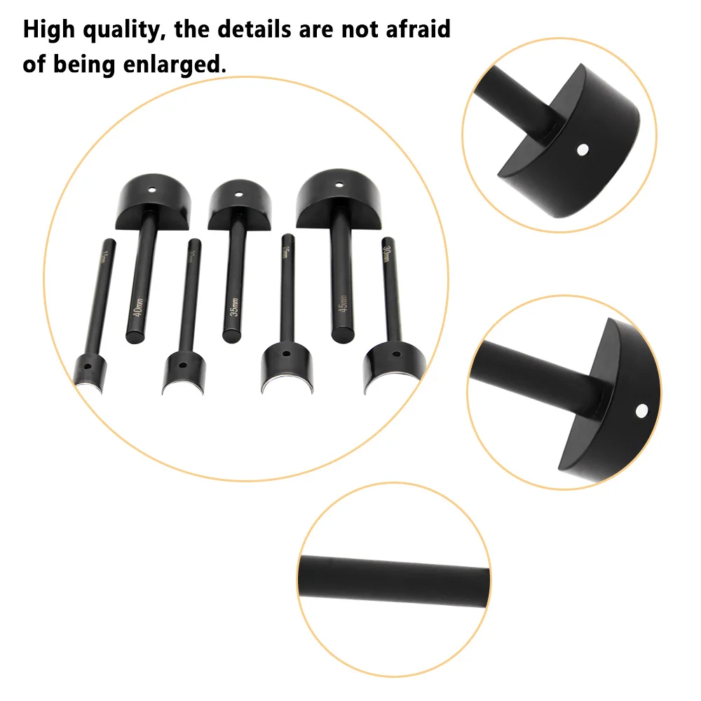 Black semi-circular punch leather DIY high-grade special steel Multiple specifications Leather Belt Hole Punch