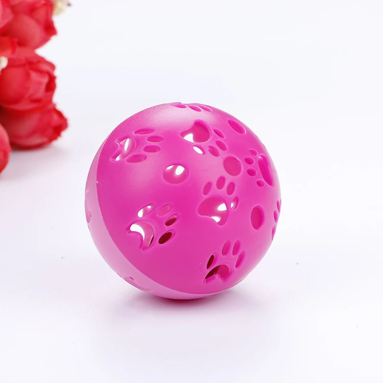 Different Colours Tinkle 5cm Bell Bal Plastic Lovely Cheap Cat and Dog Toy Ball