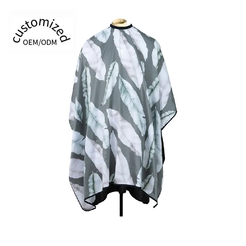 Kefei New Arrival High Quality Beauty Salon Custom Barber Cape With Designs Directly From Manufacturer