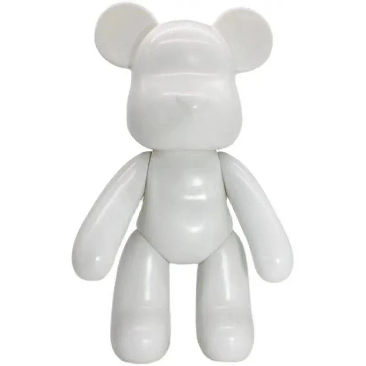 POPOBE Vinyl Model Toys Collectible Figure whiter Bear for DIY