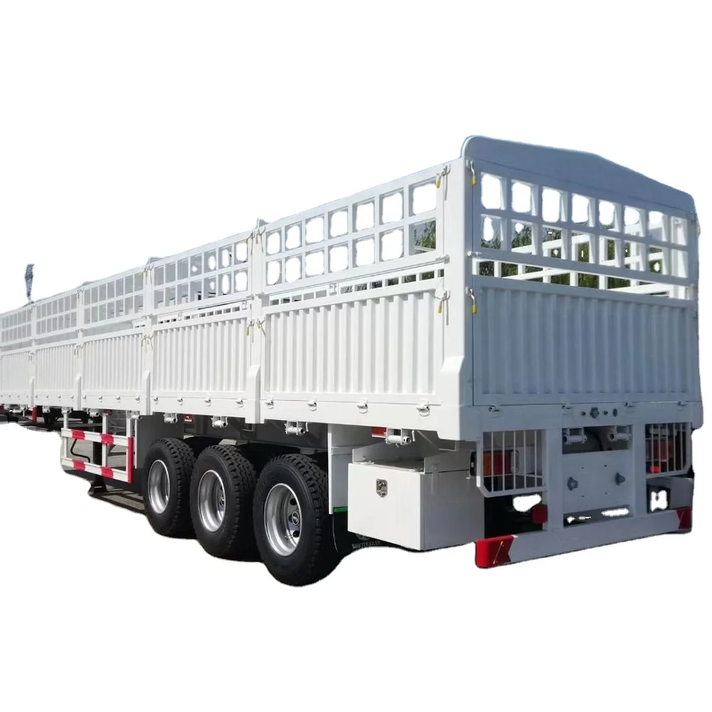 Three axle 50 ton 40 foot cargo transport warehouse door Semi Trailer