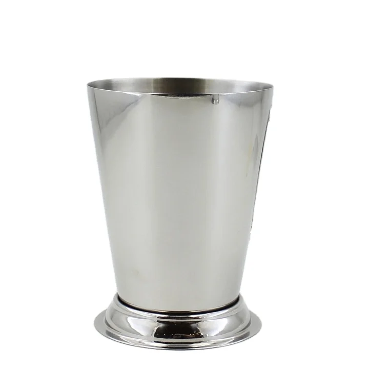 350ml Metal Cocktail Beer Drinking Glass Stainless Steel Classic Beaded Trim Border Moscow Mule Mint Julep Cup