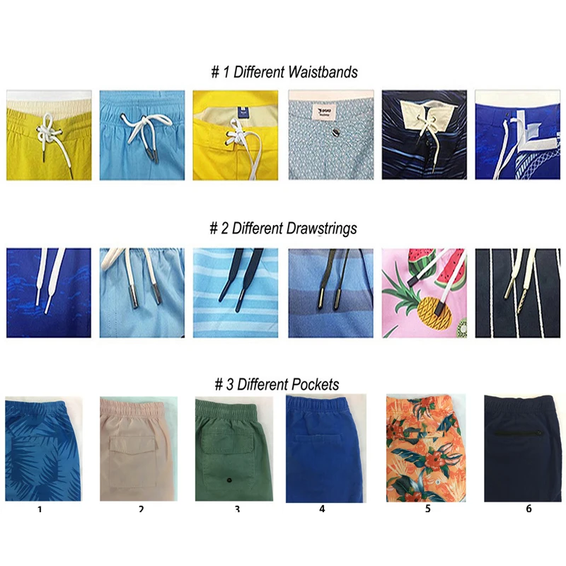 Customized Logo Men Summer Swimming Trunks Wholesale Jogger Beach Boardshort Mens Swim Swimwear Shorts