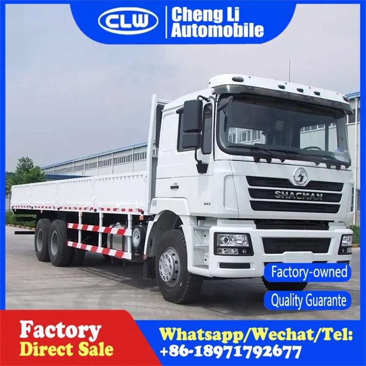 Factory Price Cargo Van Trucks 6x4 Shacman Fence Box Transport Truck