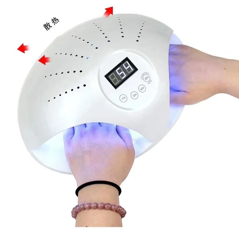 2021 New Arrive 72W Double Hands Portable Nail Dryer Lamps for Fast Drying Nail Polish Gel Cure UV LED Nail Lamp