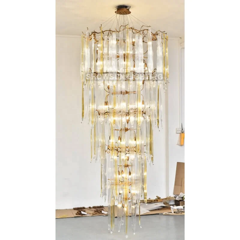 Manufacture Hanging Lamp Long Pendant Light Modern Bedroom Decor Lighting Fixture Chandelier Luxury