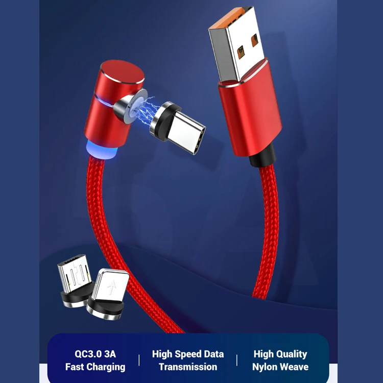 Custom Large Mobile Keyboard High Quality Type C Nylon USB Cable Fast Charging Magnetic Data Cable