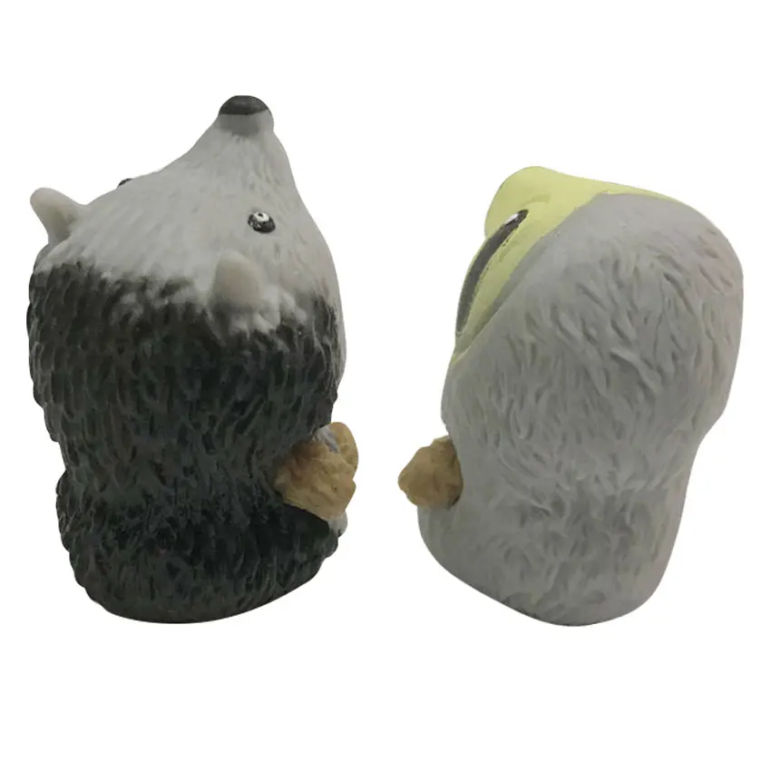 2022 New Small TPR bear playsets toy with  Sloths and Hedgehog  shape costume