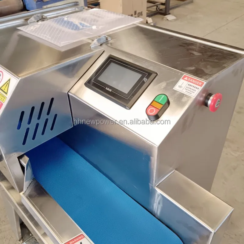 2024 Commercial Automatic Variable Frequency Cooked Meat Salami Sausage Slicer Slicing Machine With Conveyor Belt