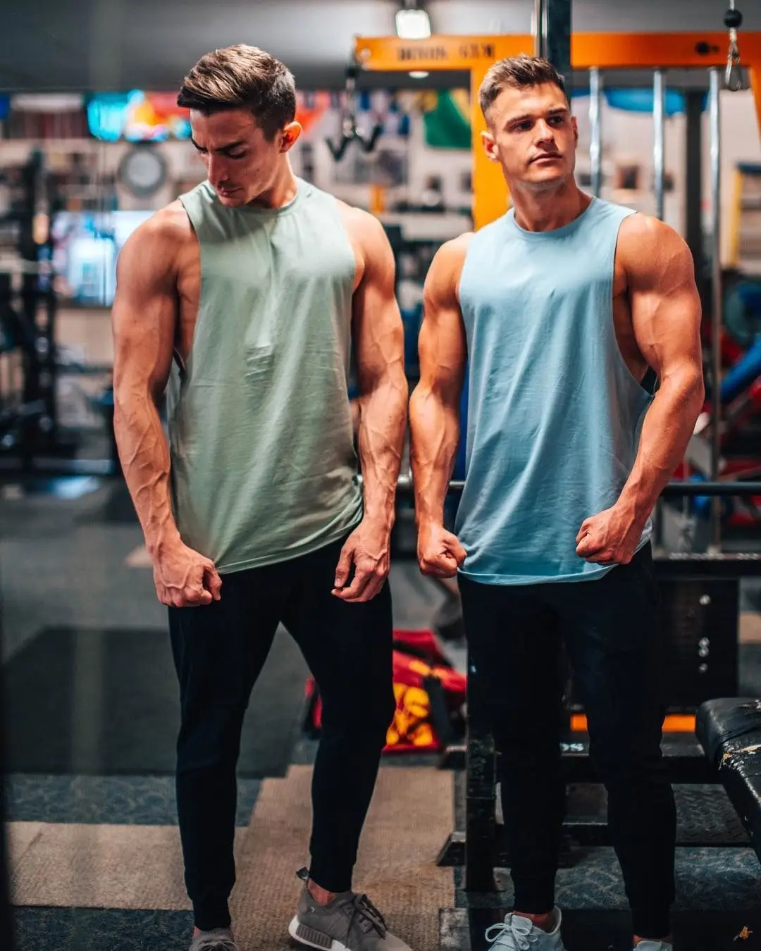
wholesale Quick drying cotton knit muscle summer gym tank top blank drop armhole tank top sport vest 